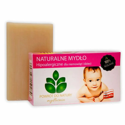 Naturalne Mydło dla Niemowląt i Dzieci 100 g - Mydlarnia Powrót do Natury
