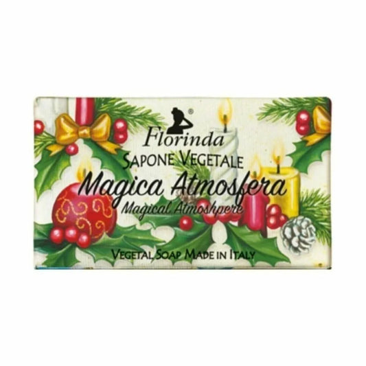 Xmas Mydło w Kostce Magiczna Atmosfera, Czerwona Pomarańcza 100 g - Florinda
