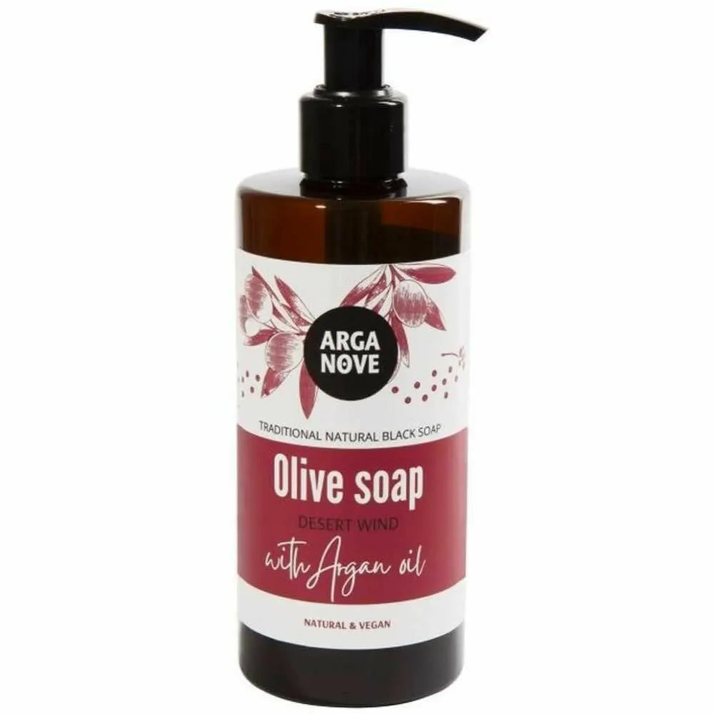 Czarne Mydło Oliwne w Płynie z Olejem Arganowym Desert Wind 300 ml - Arganove